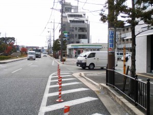 電柱看板（巻付け）　大阪府池田市　設置　時間貸パーキング